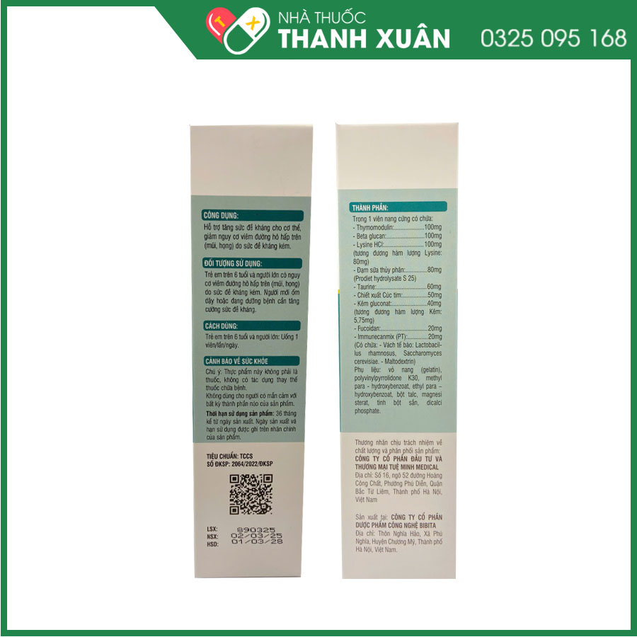 Thymo Vimin - Hỗ trợ tăng sức đề kháng cho cơ thể